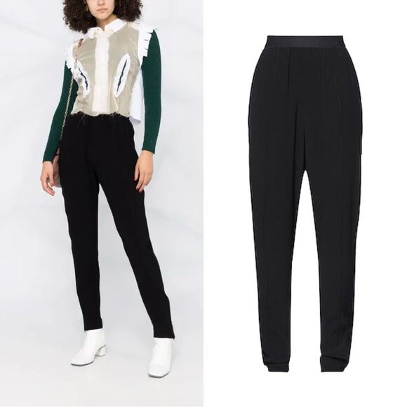 Maison Martin Margiela Pants - Maison Margiela elasticated waistband tapered trousers